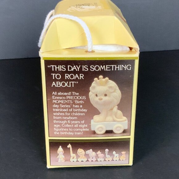 Vintage Enesco Precious Moments Birthday Train Age 5 Lion Figurine 1985 - Picture 8 of 8